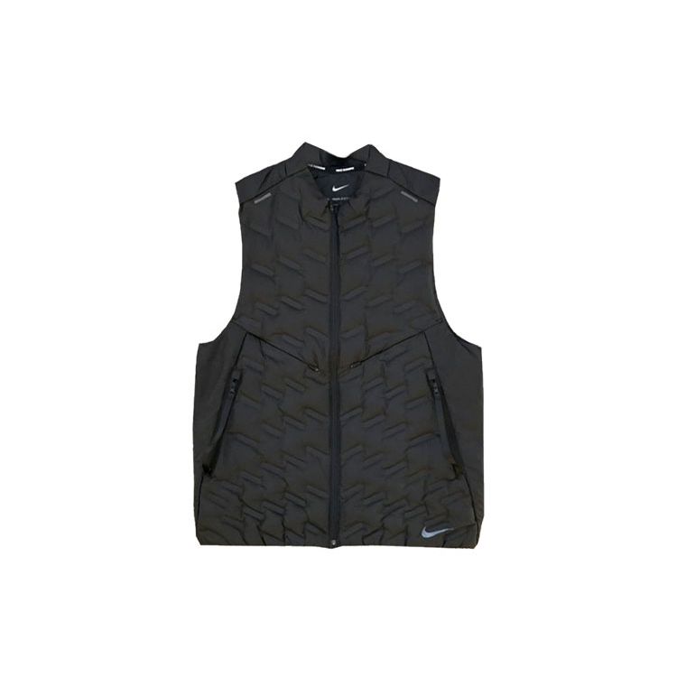 Nike Therma-Fit Adv Repel легкий водонепроницаемый жилет для бега вниз мужские жилеты черные DD5696-010