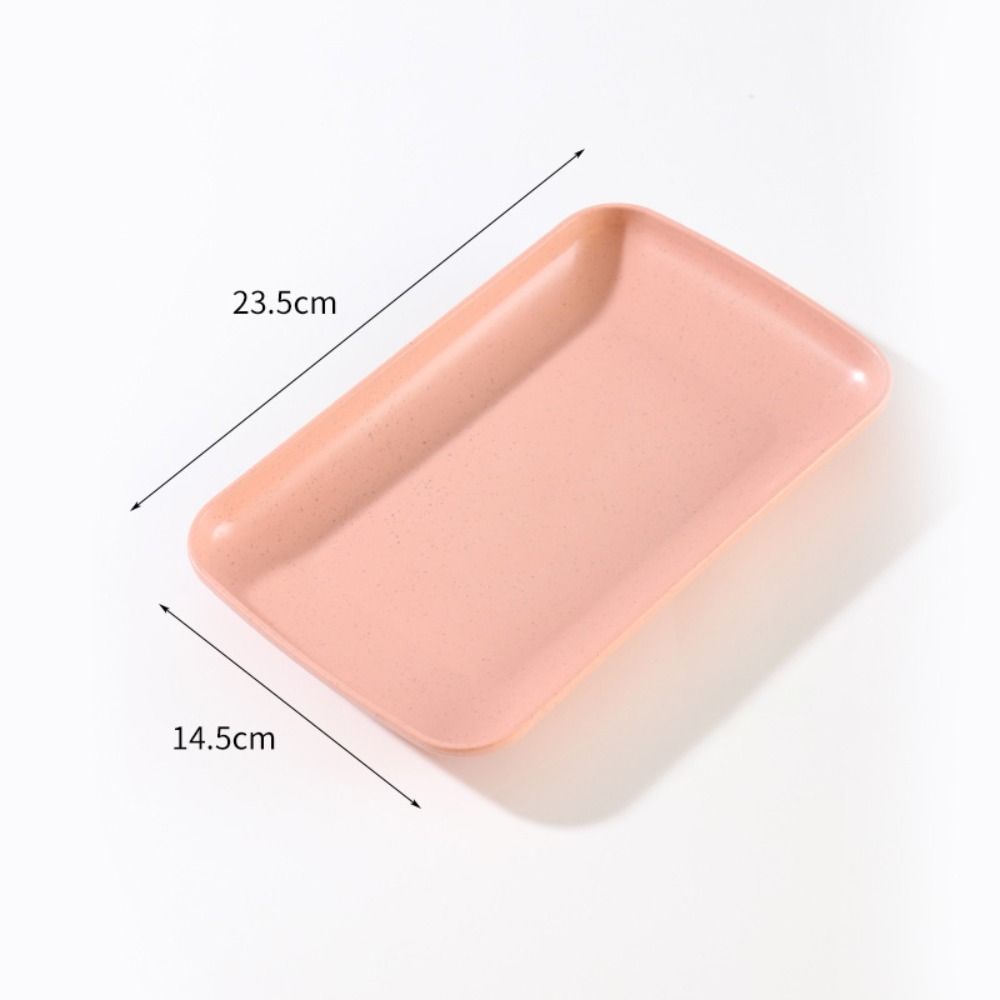 Прочный пластиковый поднос для закусок из пшеничной соломы, квадратный поднос, новые столовые приборы для еды