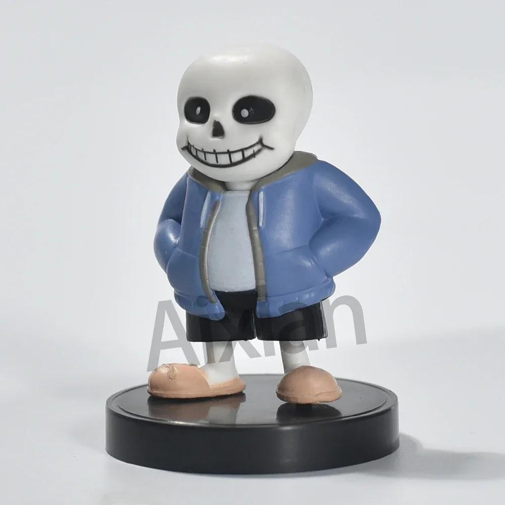 Aixlan UNDERTALE Фигурка Флауи Санс Q-версия ПОЛИВИНИЛХЛОРИД Фигурка на шарнирах Аниме Праздник Подарок Фигурка, достойная коллекционера