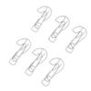 100Pcs Question Mark Shaped Paper Clips Bulk Mini Bookmarks Clamp with Transparent Box School Supplies