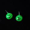 Black Cat Luminous Halloween Pendant Electric LED Skull Earrings  All Saints' Day