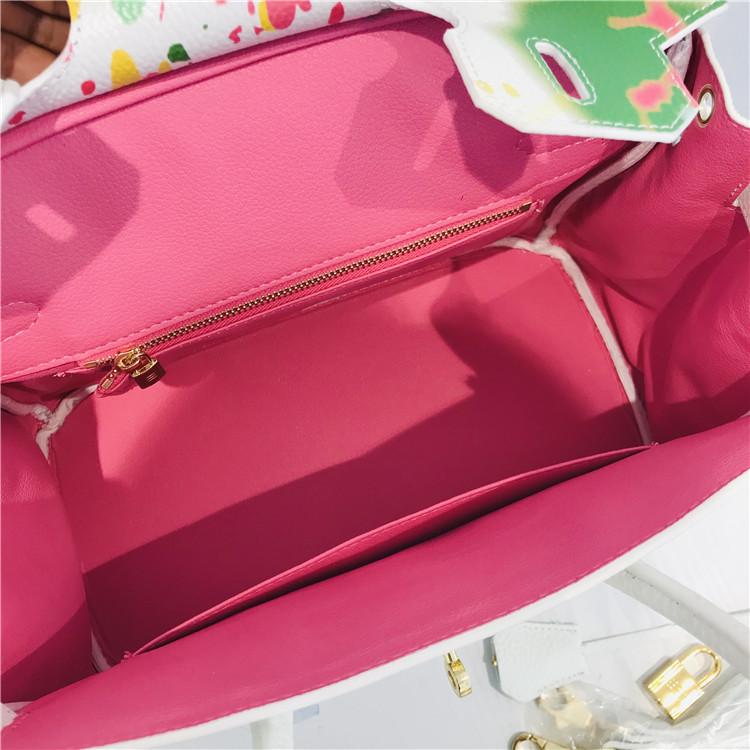 2021 Новый платиновый мешок первый слой коровья кожа окрашенный аэрозольной краской граффити сумка портативный наплечный мессенджер персонализированный женский мешок тренд