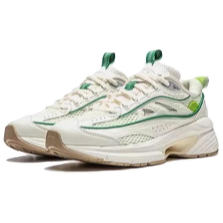Li Ning Comet LITE Удобные износостойкие дышащие увеличивающие рост низкие повседневные кроссовки женские бежевые AGCU052-2