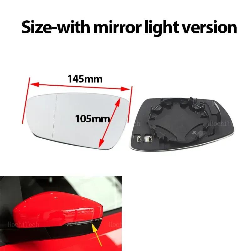 For Volkswagen VW Polo 5 MK5 6R 6C 2010-2016 High Quality Car Left or Right Mirror Heated Side Mirror Glass Rearview Mirror Lens