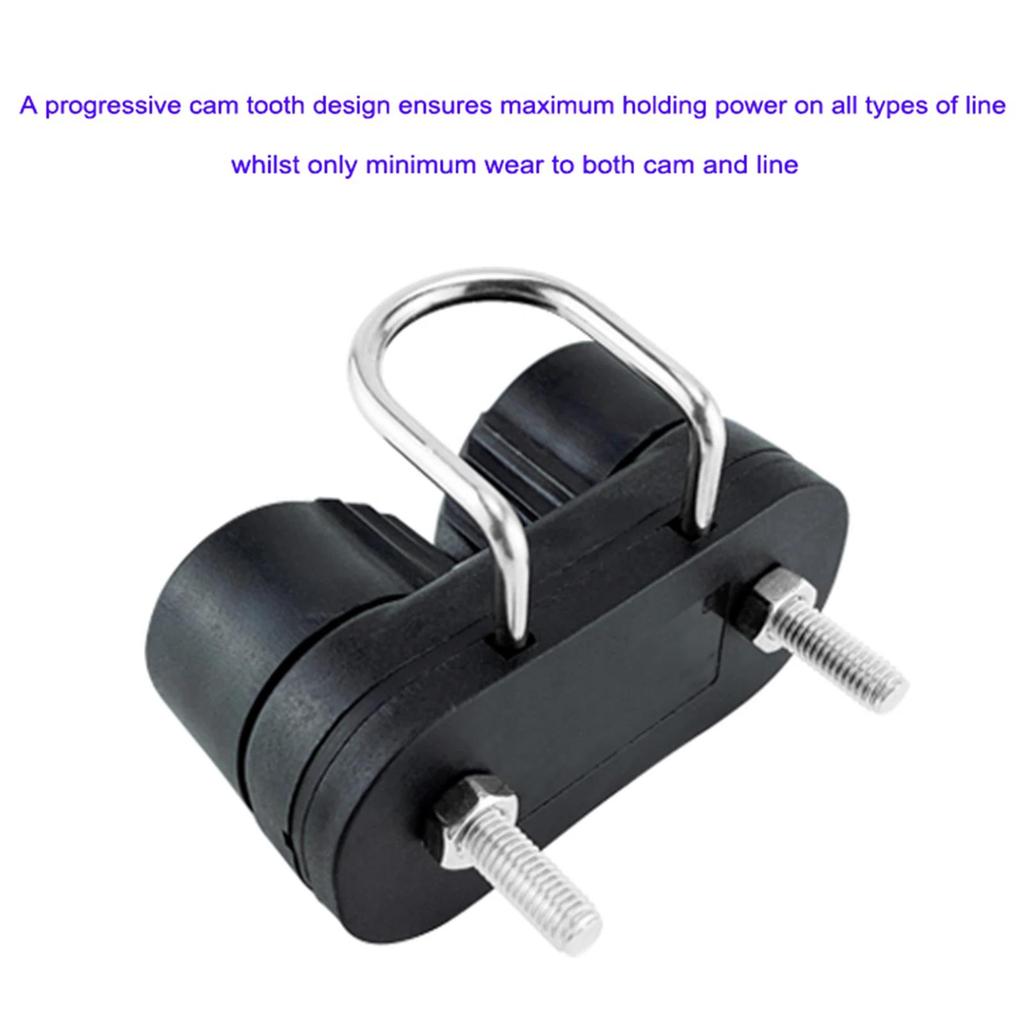 Composite 2 Row Bearing Ball Cam Cleat with Leading Ring Pilates Equipment Set Boat Fast Entry 3-12mm Rope Wire Fairlead Sailing 7