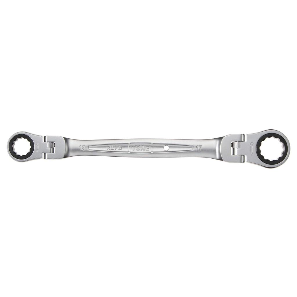 TONE Double Head Ratchet Box Wrench Width Across Flats 13 X 17 Mm RMFW-1317