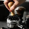 Dense Bristles Espresso Brush Wooden Handle Barista Cleaning Tool  Portafilter Basket