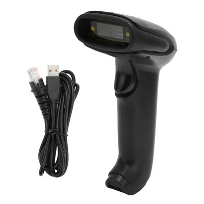 Сканер штрих-кода 1D, черный, USB, проводной, ручной, сканер штрих-кода 1D для супермаркетов, удобство