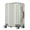 Suitcase Frame Hard Suitcase Aluminum Alloy Twin Wheels Warranty 36L 53 Cm 4kg Silver [Legend Walker] 1510-48-Silver