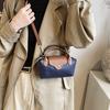 И Роскошная Высококлассная Маленькая Квадратная Сумка через Плечо для Женщин с Дизайном Color Block и Одинарным Плечевым Ремнем