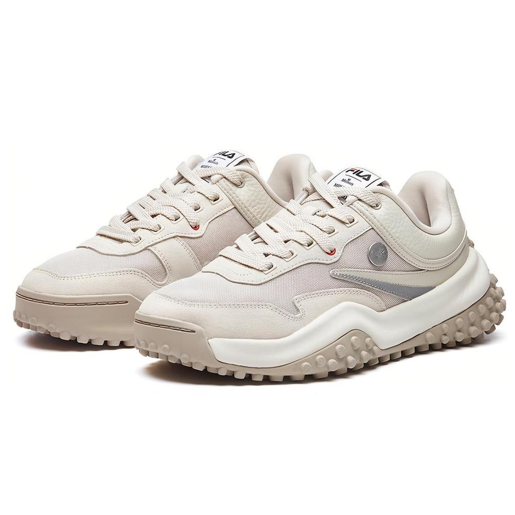 Mihara x FILA T1 Низкие кроссовки-платформы в горошек Мужские Песочный Ракушечник F12M034123FSS