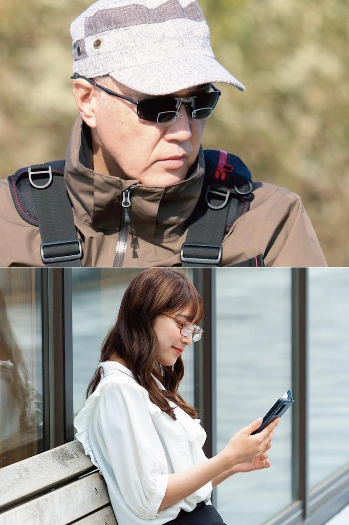 MF2201F14 Magnifier Over Glasses Loupe Glasses Magnifier Fishing Reading Loupe Blue Light Cut UV Cut MF2201F [Zealot] Flip-up 1.4x