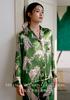 New 100% Mulberry Silk Exquisite Premium Printed Comfortable Home Clothes Silk Sleepwear for Women Can Wear Outside