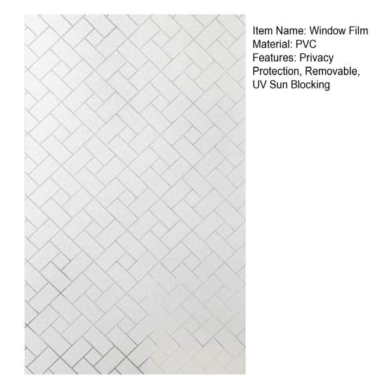 1 рулон статическая матовая оконная пленка, защита конфиденциальности, съемное УФ-солнцезащитное стеклянное покрытие, декоративная пленка для дома, офиса, ванной комнаты