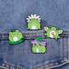 Cute Frog Enamel Pin Set - Adorable Animal Brooches for Clothing & Bags, Perfect Gift for Friends