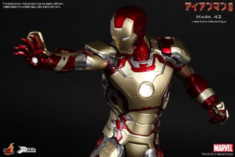 Power Pose Iron Man 3 Scale Limited Movable Figure Iron Man Mark 42 1/6