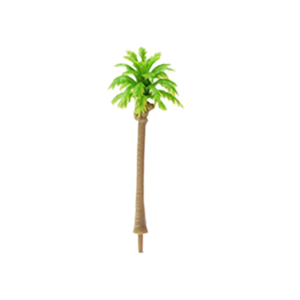 5Pcs Stereoscopic Coconut Palm Tree Miniature Plastic Coconut Micr Landscape  Desktop Decoration