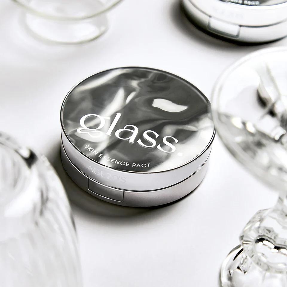 AGE20'S Glass Skin Essence Pact Perfect 12.5g+ сменный набор, Увлажнение, Корейская косметика, Kbeauty, образец