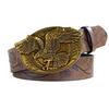 Ремень Western Denim Flying Eagle Buckle с пряжкой, унисекс, винтажный панк-ремень с тиснением