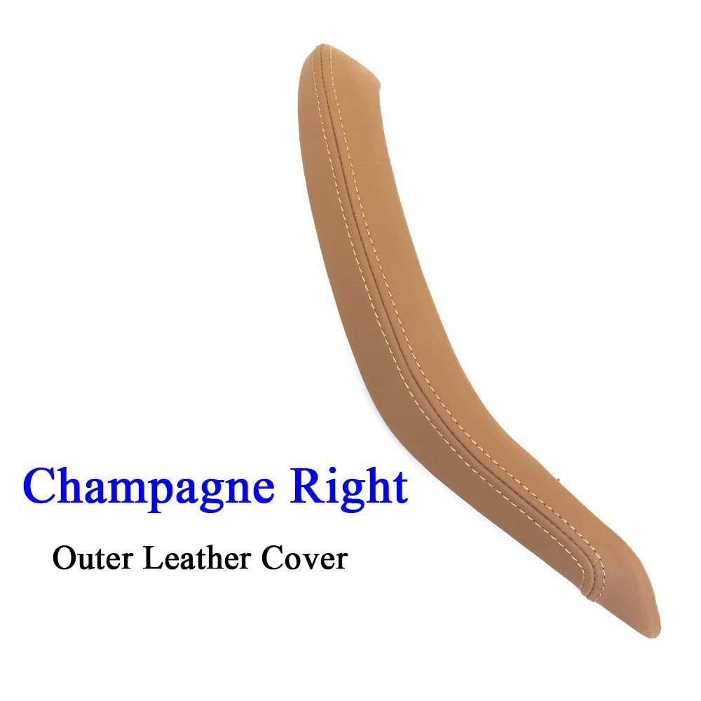 F15 F16 черная внутренняя кожаная ручка пассажирской двери, внешняя крышка, замена накладки для BMW X5 X6 2014 2015 2016 2017