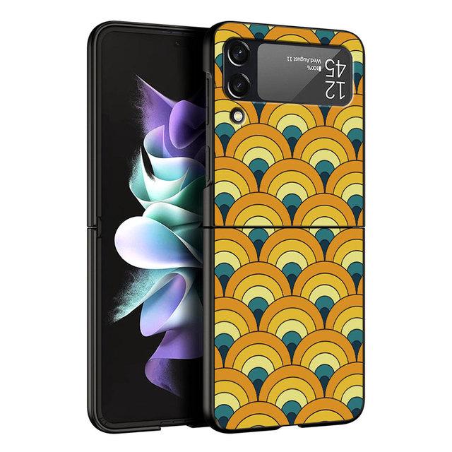 Чехол для Samsung Galaxy Zflip3 Zflip Z Flip 3 5g Z Flip 4 Flip3 Zflip4 Zflip жесткий чехол для ПК Demon Slayer с цветным принтом