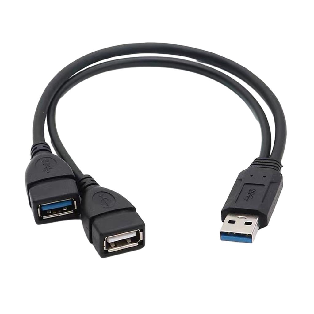 Адаптер USB3.0, переходник USB3.0 на 2USB2.0, удлинитель, зарядка и передача данных, USB-разветвитель, адаптер