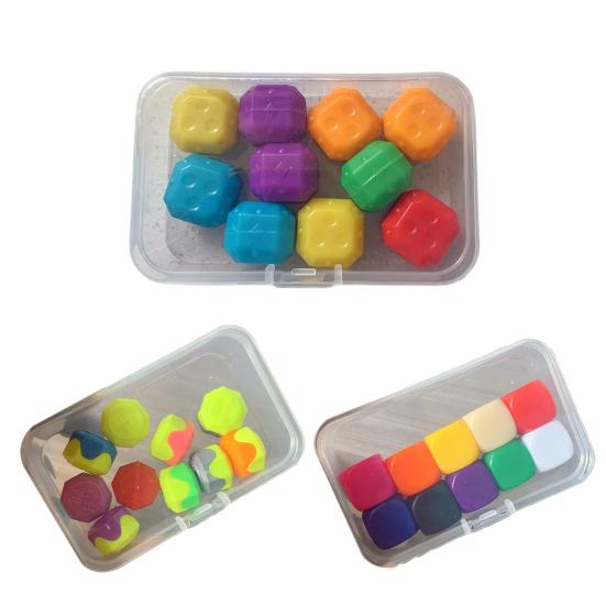 10Pcs Nostalgic Stone Catching Game with Storage Box Hand-Eye Coordination Jacks Stone Kids Adults Family Night Party Traditional Pebble Grabbing Toy
