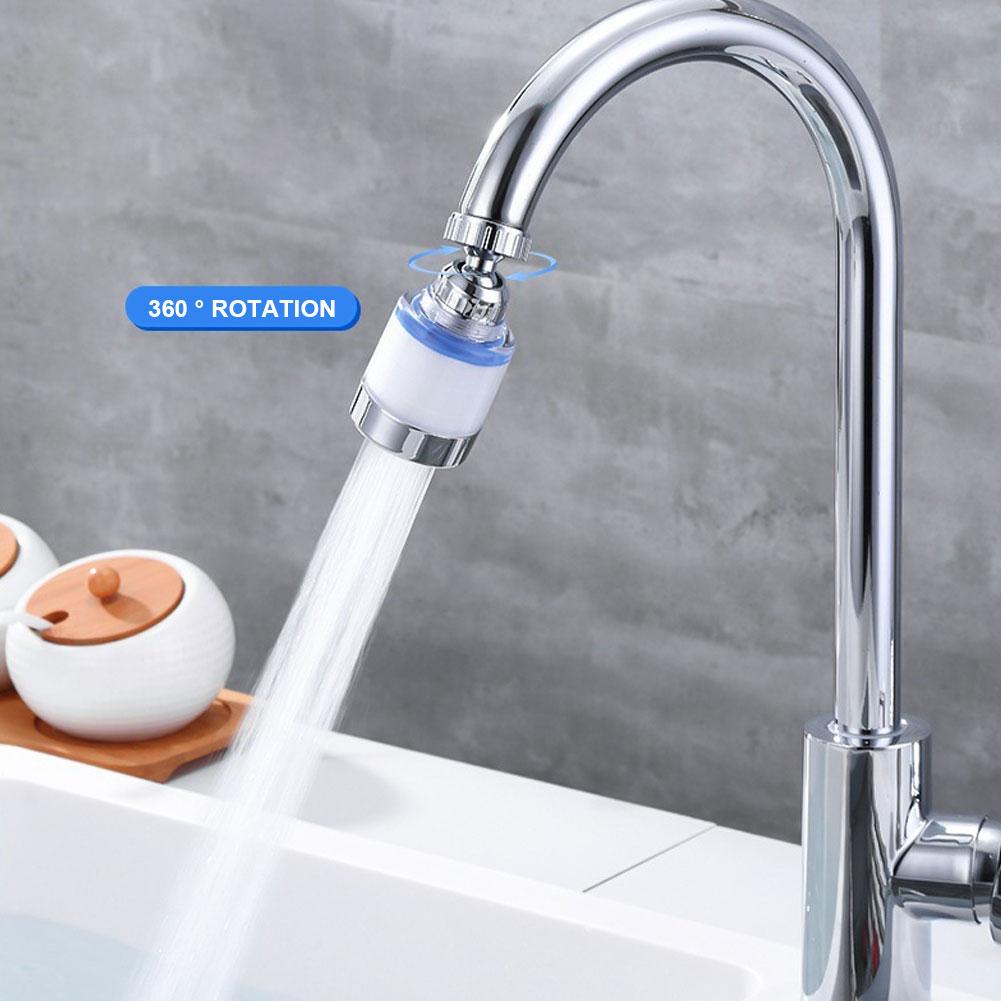 Faucet Filter Elements 360° Faucet Adapter Water Purifier Remove Impurities for Kitchen Bathroom Remove Chlorine Heavy Metals
