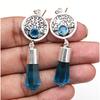 925 Silver Blue London Topaz Sterling Gemstone Earring Earrings Jewelry