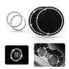 Cup Holder Coasters for Car, Car Push Start Button Bling Ring Universal Vehicle Car Accessories 2.75 Inch Silicone Anti Slip Crystal Rhinestone