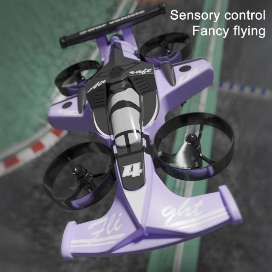 Игрушка Дрон с Пультом Управления 2-в-1 Наземный Воздушный Мини Самолет Машинка Игрушка Дети Взрослые Начинающий 2.4 ГГц RC