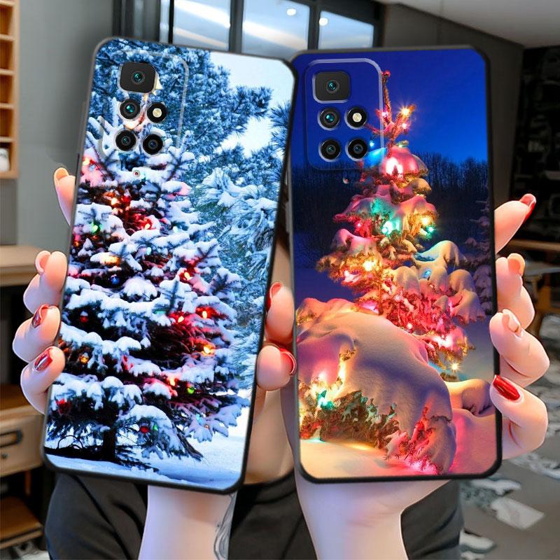 Силиконовый чехол с Рождеством и снегом для Realme 5 9i 6s Narzo 8 9 Pro V25 7i 5S 7 6 8i 9 5G SE 9Pro 8Pro, сумка-капа