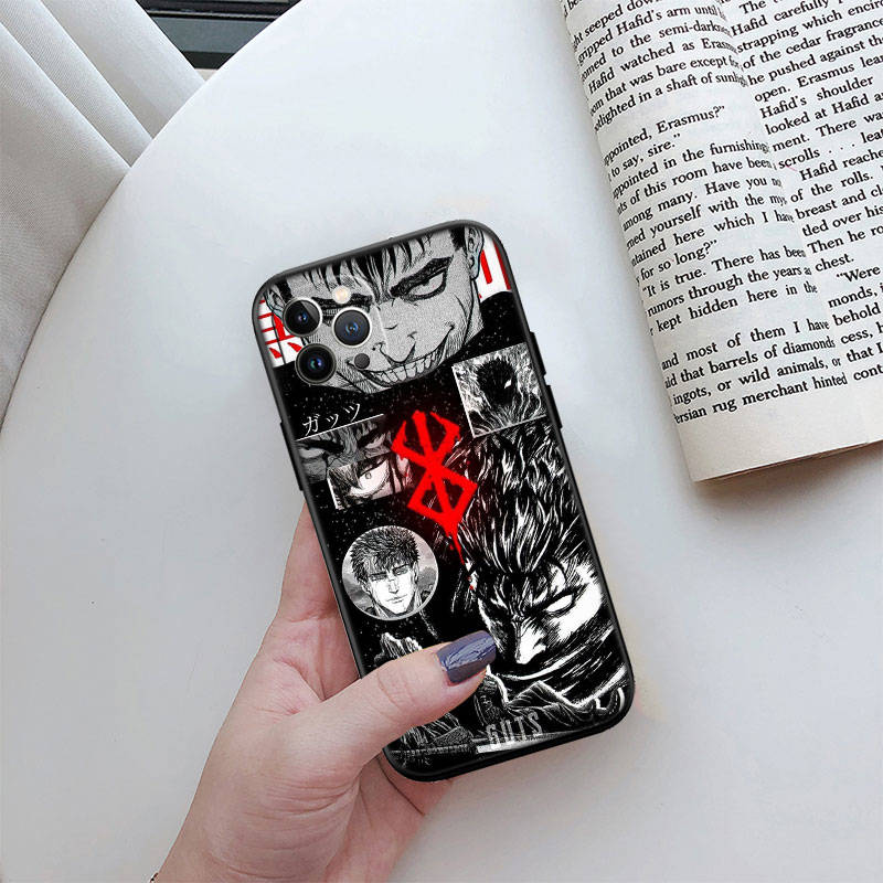 ED8 Berserk Guts Phone Case for Samsung A35 A25 A24 A15 A05S A05 M55 M35 M15 A06 A16 A02 A12 A13 A10 A20 A30 A22 A31 A32 A33 A41 A42 A50