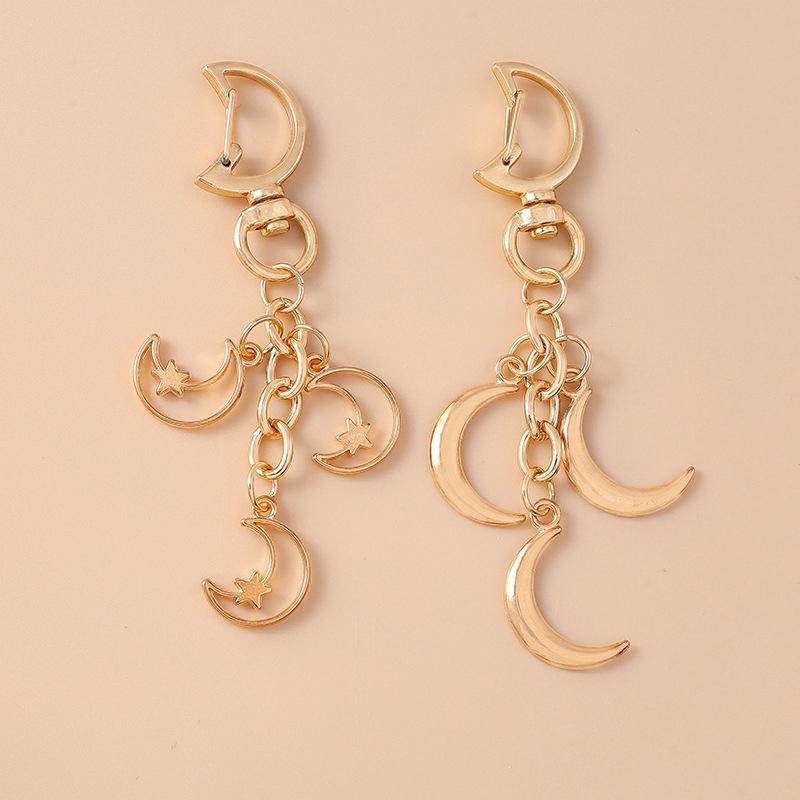 Alloy Love Heart Key Chain Shell Starfish Key Ring Pendants For Women Girls Handbag Decor Diy Handmade Jewelry Gifts