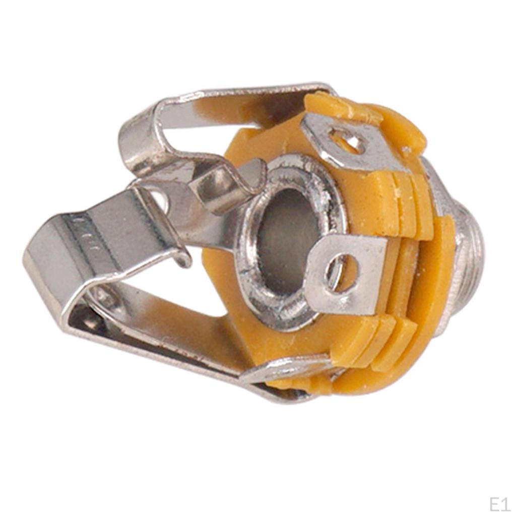 1/4" 6.35mm Stereo Input Plug Socket for Electric Guitar Bass, Pickup Output , Parts