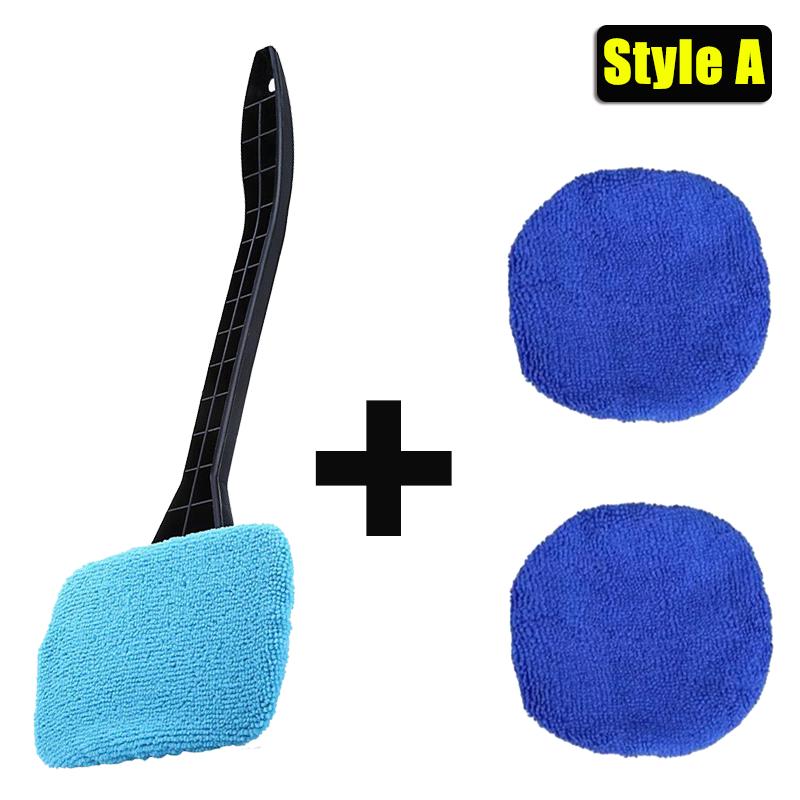 Щетка для мытья окон автомобиля, щетка для мытья лобового стекла, средство для мытья автомобильных стекол, удаление пыли и запотевание с длинной ручкой, средство для мытья автомобиля