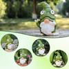 Frog Gnome Figurine Resin Decor For Home Garden Creative Display