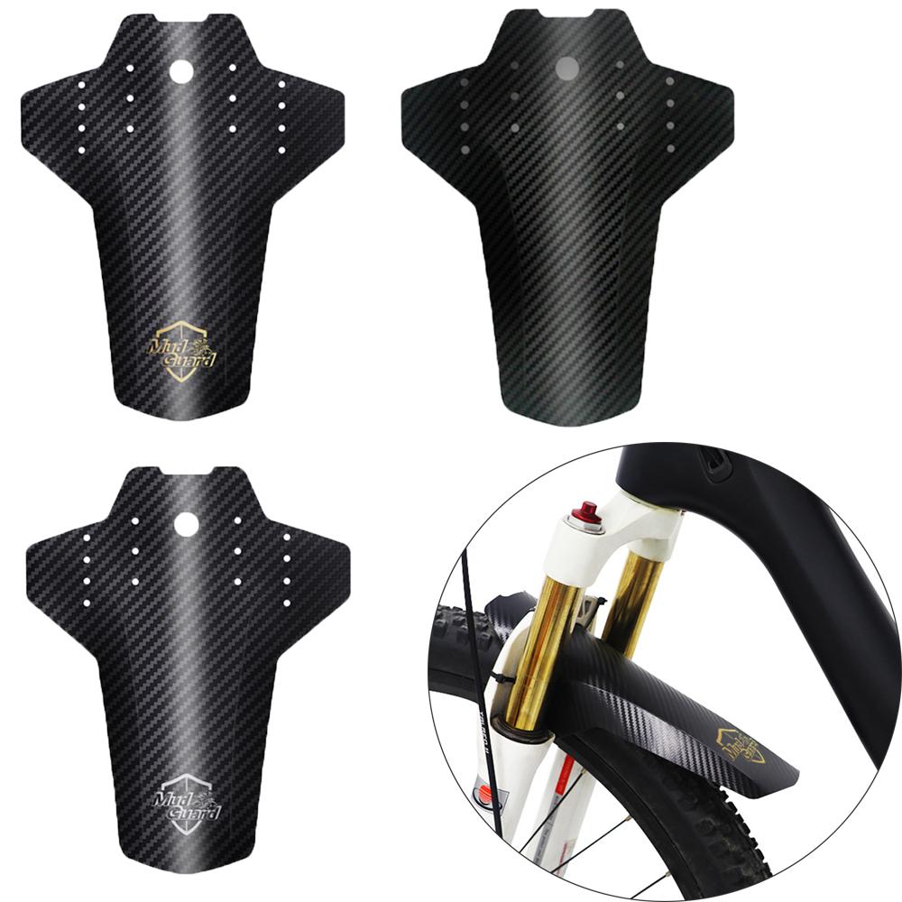 Universal 2pcs Front/Rear Wheel Carbon Fiber Mountain Bike Bike Fender Mudguard Fenders Mud Guards