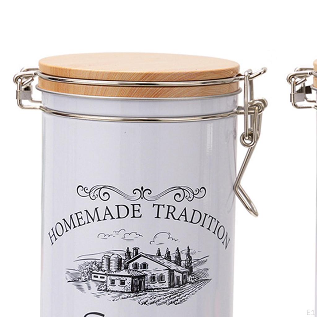 Набор канистр из 3 предметов для кухонной стойки, набор контейнеров для сахара, кофе, чая, белая банка с крышками, винтаж