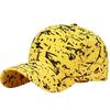 Baseball Striped CZ023 [White Fang] Hat, Cap, Pattern, Stylish, Fashionable, Cool, Men's, Women's, (Yellow)