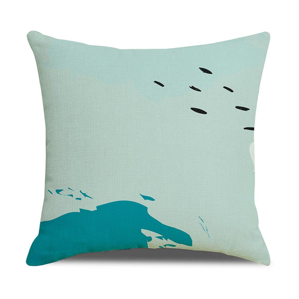 Modern Simple Geometric Abstract Illustration Linen Pillow Cover New Home Sofa Cushion Cover Cushion Cover