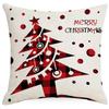 Новая рождественская льняная наволочка с клетчатым принтом, наволочка для домашней диванной подушки, автомобильной подушки