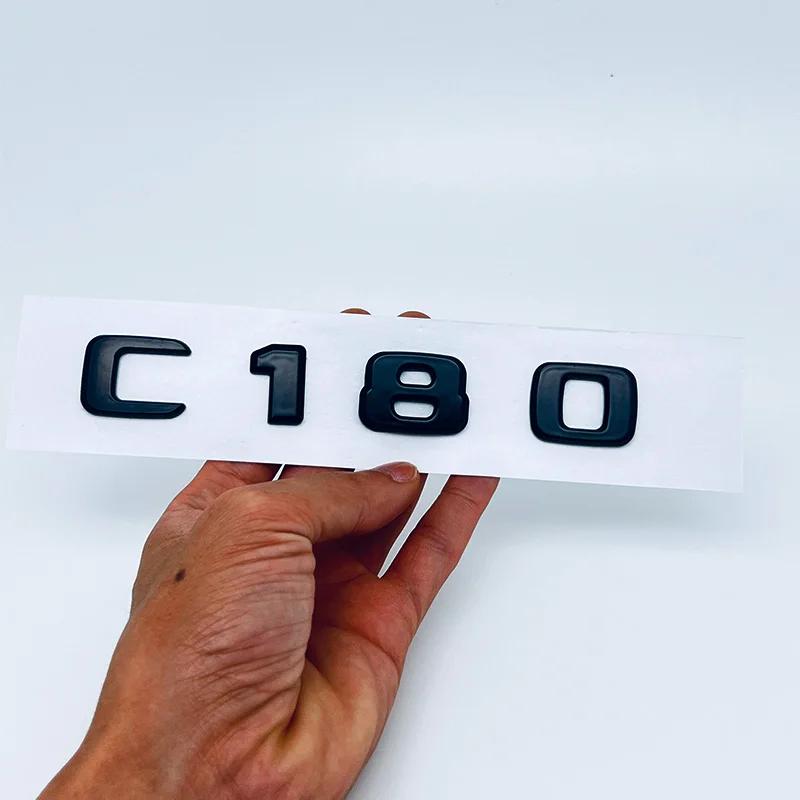 3D ABS Black C63 C43 C180 C220d C300 Logo Letters 4MATIC Badge Car Rear Star Sticker AMG Emblem For Mercedes Benz W205 C205 W206 BC1 b20