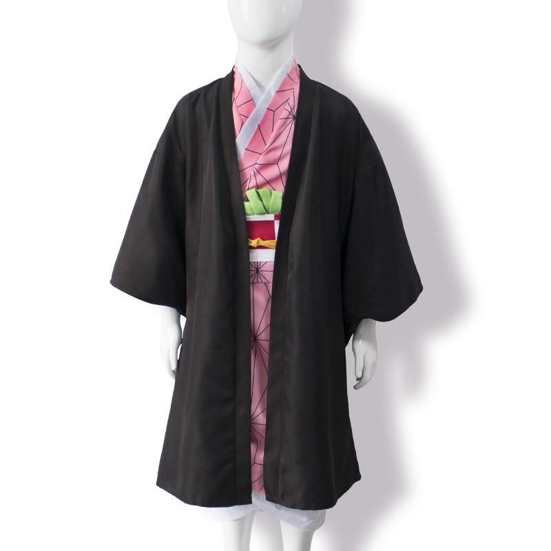 Halloween Demon Slayer Cosplay Outfit Nezuko Costume Set Kids Anime Clothes