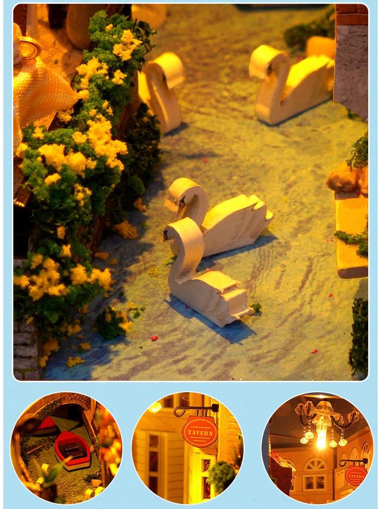 Tianyu 3D DIY Luminous Book Nook: Creative Handmade Model