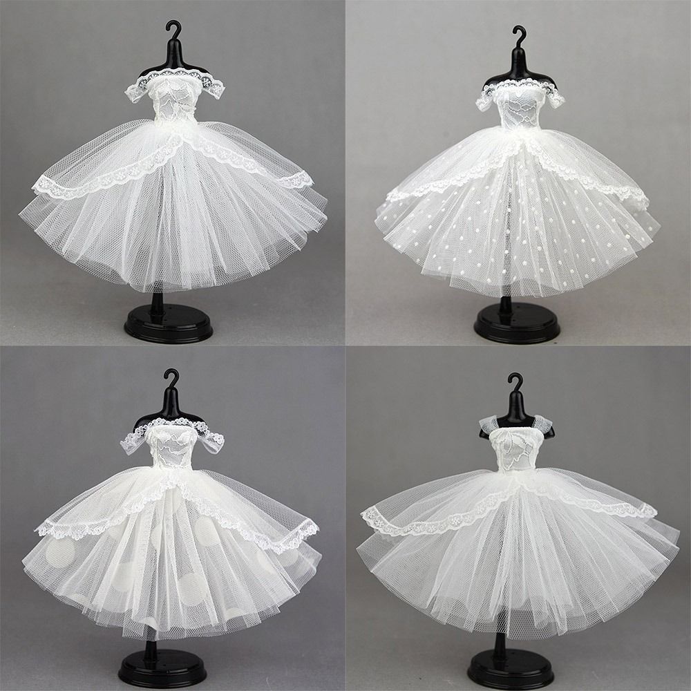 Мини Черное Платье Принцессы Кружевная Пачка Кукольная Одежда Милое Кукольное Платье Куклы