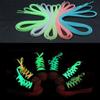 1PA 100CM Shine LED Luminescent Change Shiny Shoelaces Club Party Hip-hop Glow In Dark Nylon Flashing Shoestring
