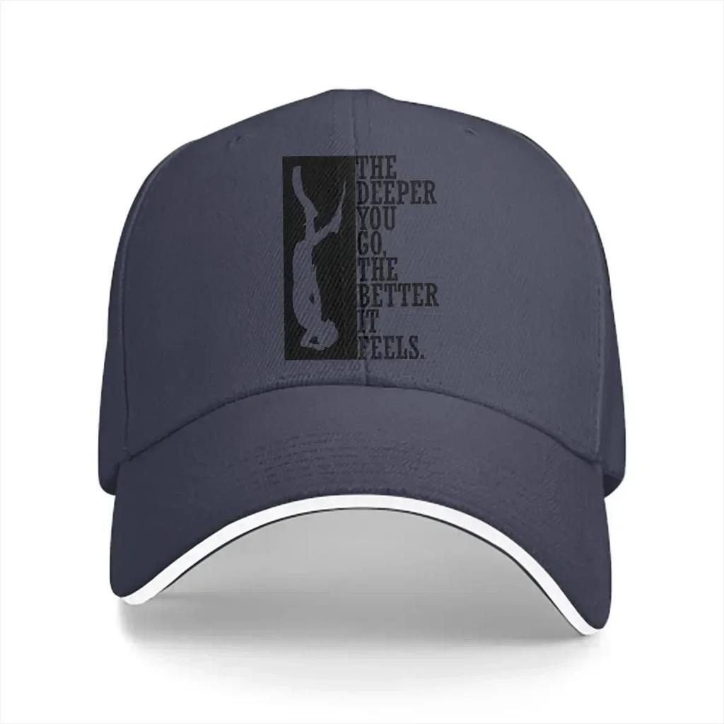 The Deeper You Go The Better It Feels Baseball Caps Peaked Cap Diving Dive Sun Shade Hats For Men Women