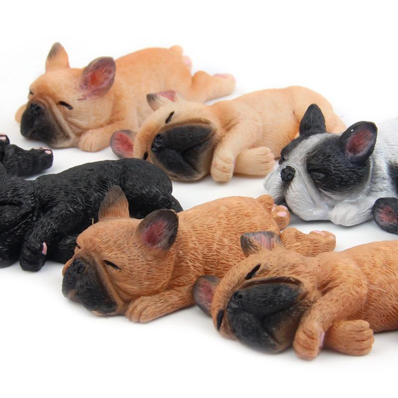 1Pcs French Bulldog Sleep Fridge Magnet Sticker Refrigerator Home Decor Healthy Color Random