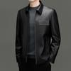 Spring and Autumn New Genuine Leather Jacket Men's Slim Short Lapel Lapel Leather Jacket for Young and Middle-aged Men